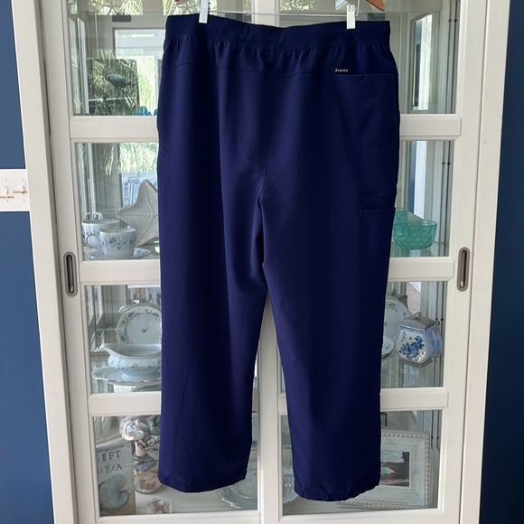 Jaanuu Men's Solution 6-Pocket Scrub Pants  in Navy‎ Blue Size 2X/XXL - Picture 10 of 14